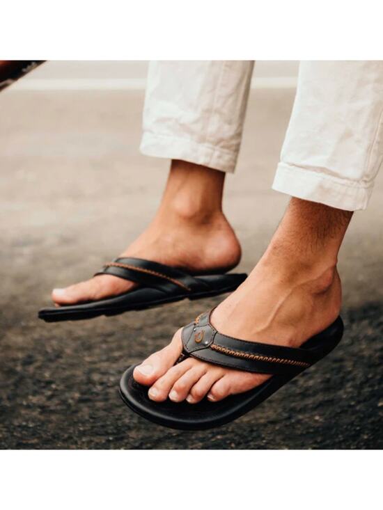 Olukai Mea Ola Men’s Leather Beach Sandals NWT Size 7 main image 6